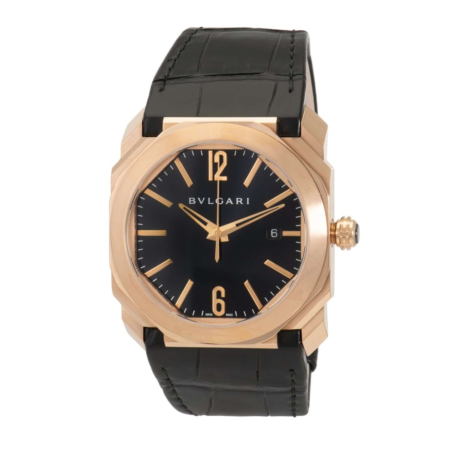 Bvlgari Octo Solotempo Black Dial Automatic Men's Watch 101963