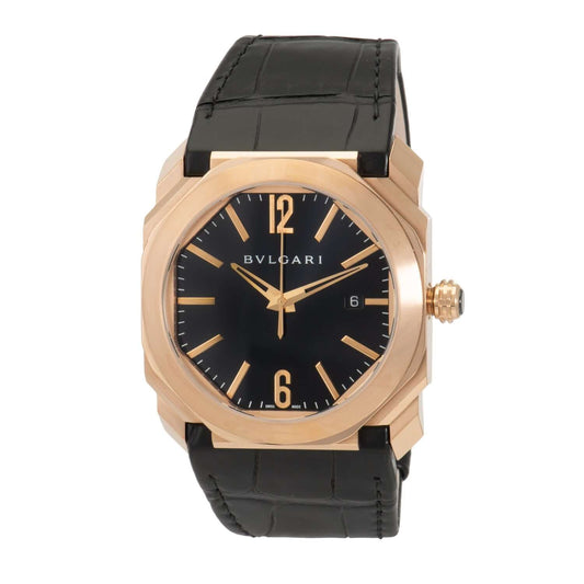 Bvlgari Octo Solotempo Black Dial Automatic Men's Watch 101963