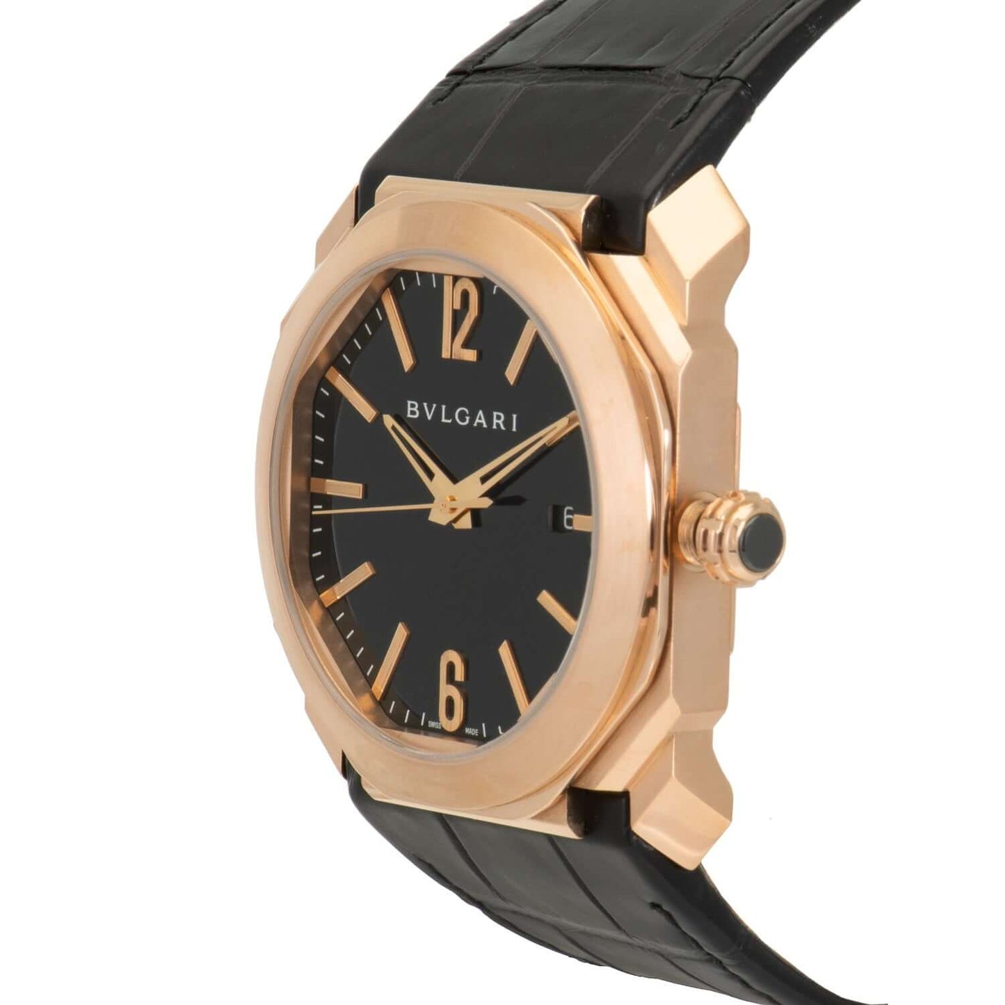 Bvlgari Octo Solotempo Black Dial Automatic Men's Watch 101963