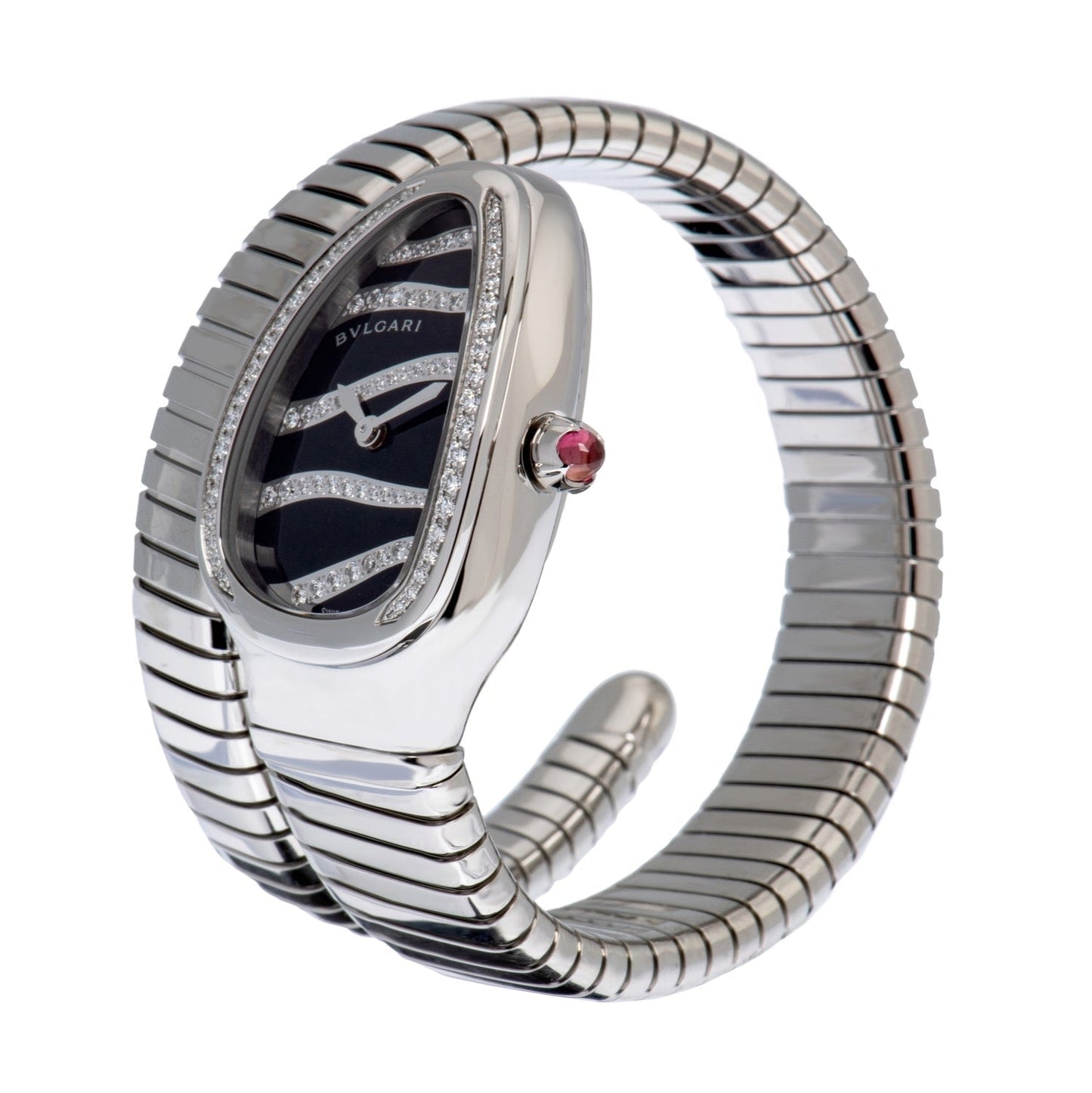 Bvlgari Serpenti Tubogas Black Diamond Dial Ladies' Watch 102439