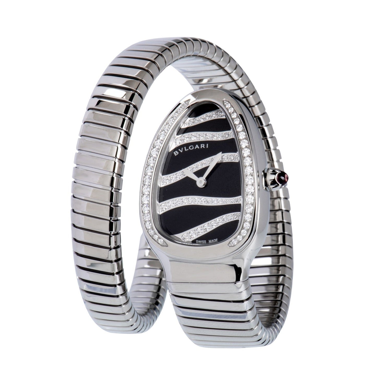 Bvlgari Serpenti Tubogas Black Diamond Dial Ladies' Watch 102440