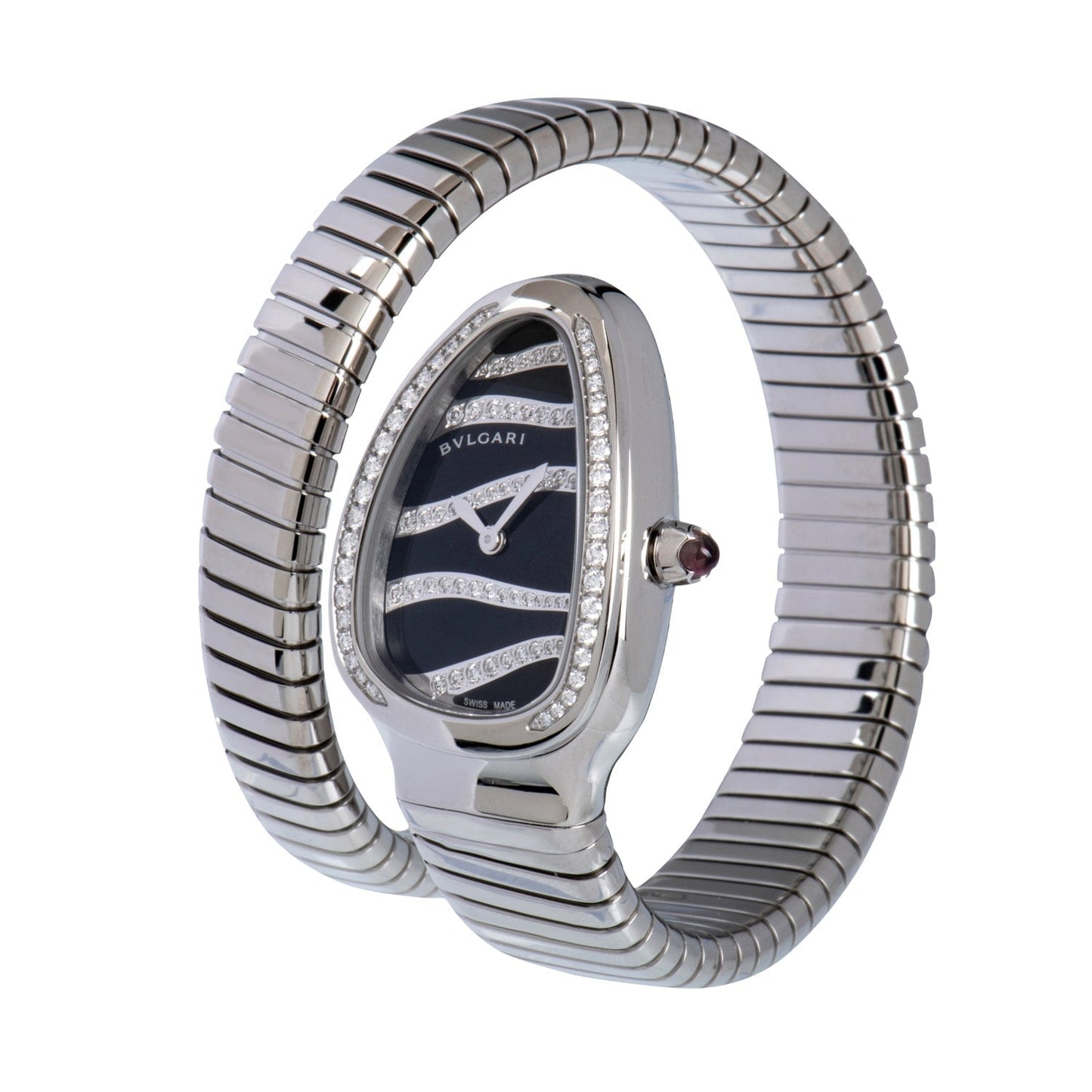 Bvlgari Serpenti Tubogas Black Diamond Dial Ladies' Watch 102440