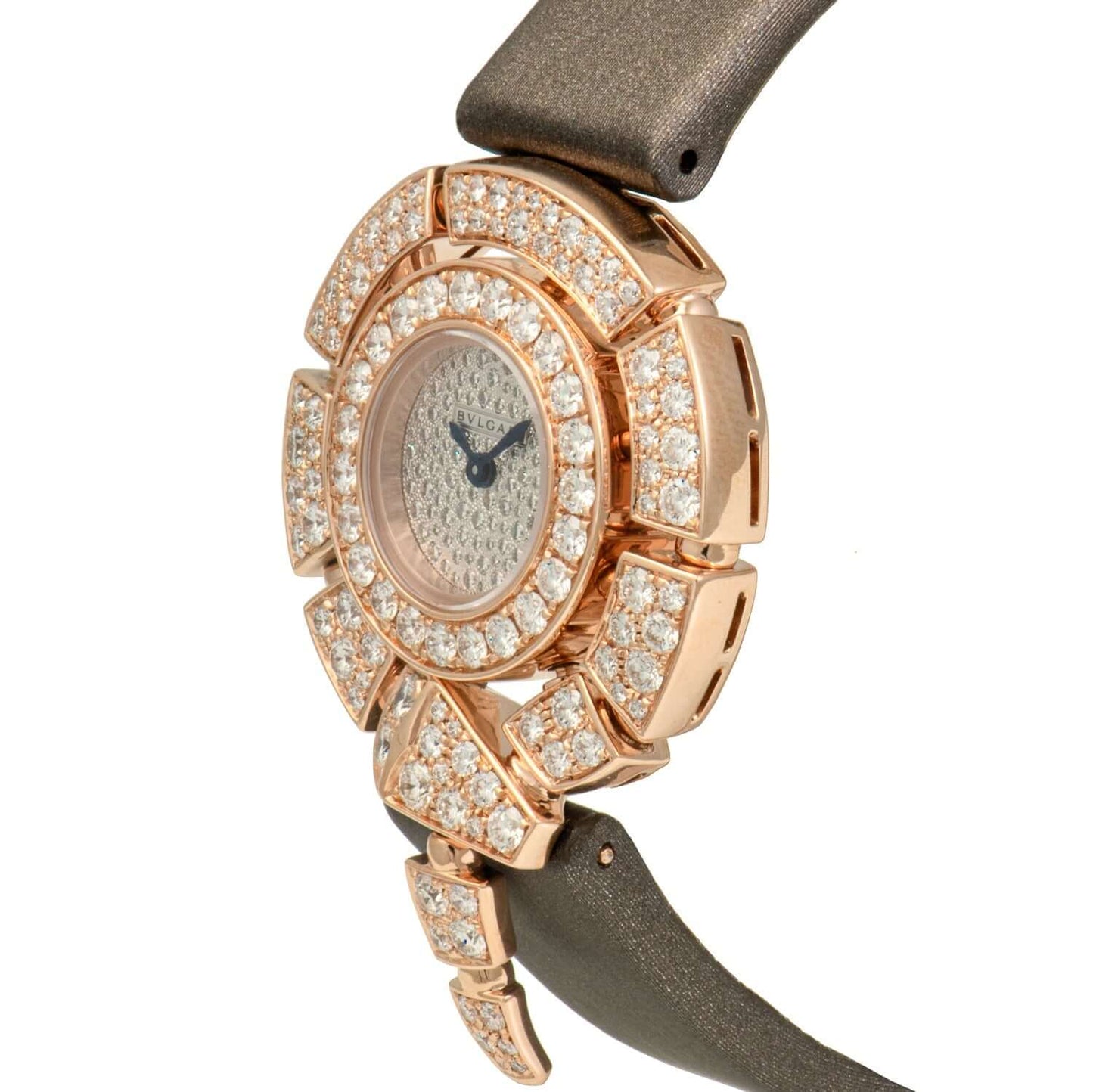 Bvlgari Serpenti Incantati 30mm Rose Gold Watch With Snow-Pavé Diamonds 102676