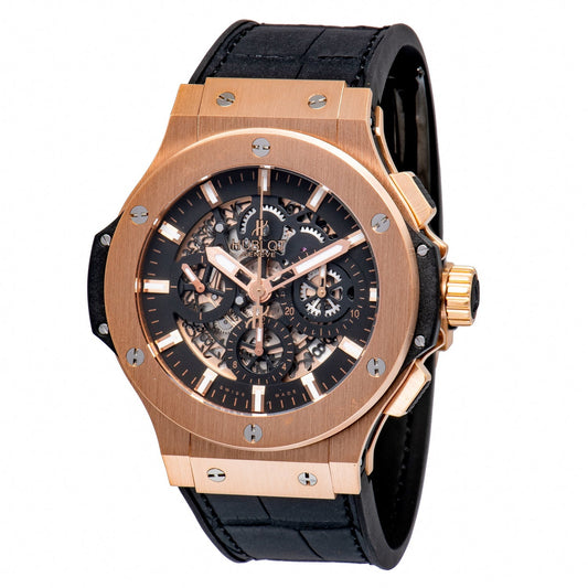 Hublot Big Bang Aero Bang Gold 44mm Black Rubber Men's Watch 311.PX.1180.GR