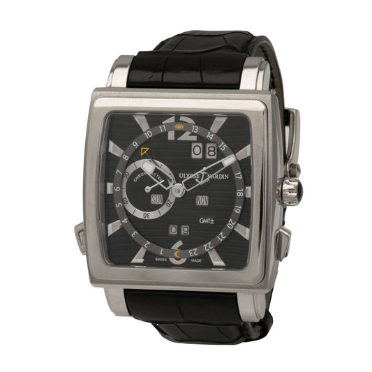 Ulysse Nardin Quadrato Dual Time Perpetual Men's Watch 320-90/92
