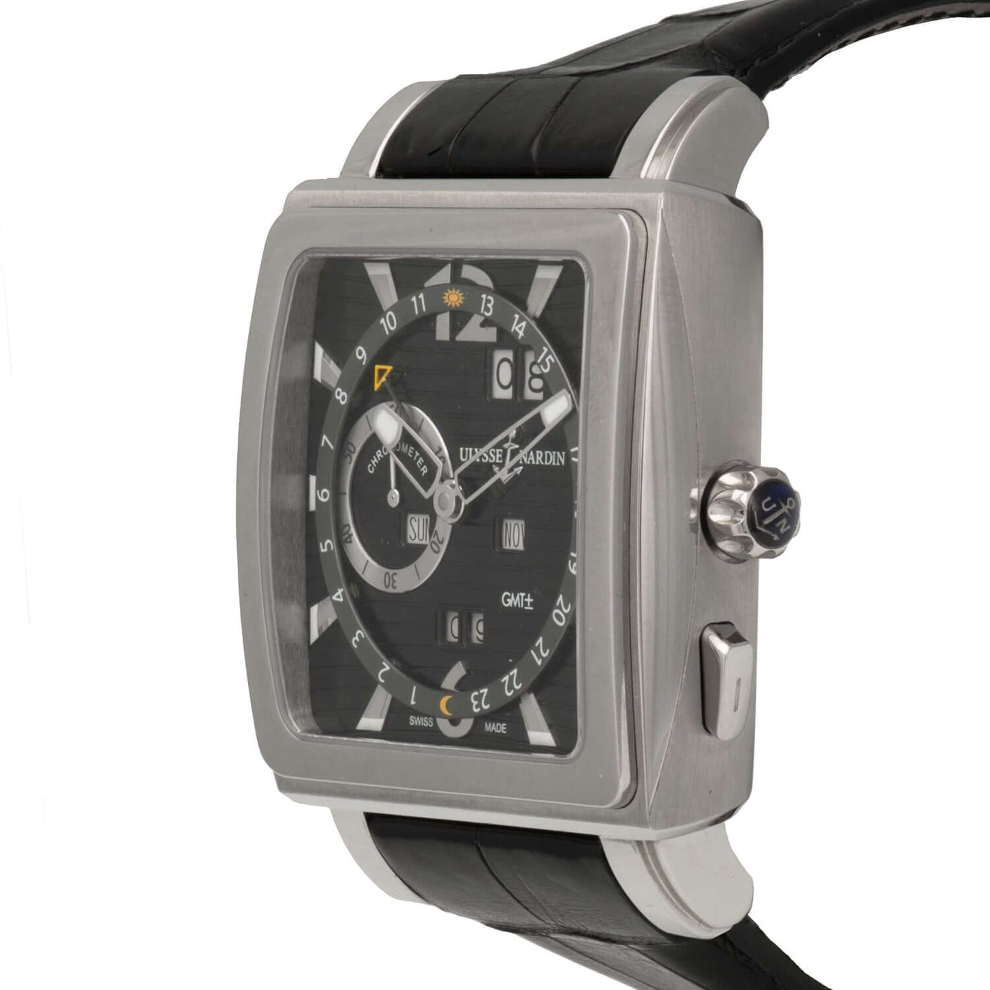 Ulysse Nardin Quadrato Dual Time Perpetual Men's Watch 320-90/92