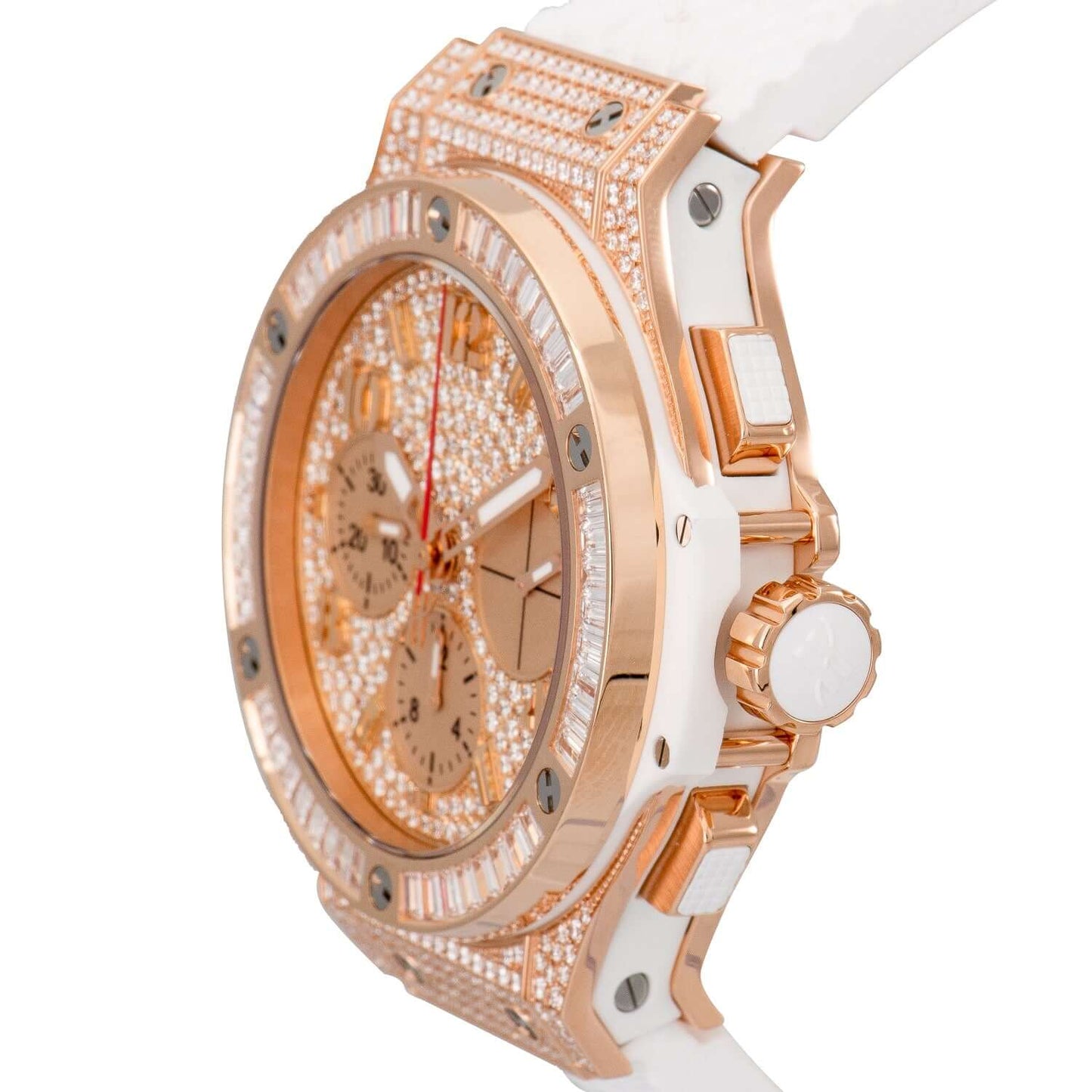 Hublot Big Bang 41mm Rose Gold Pave Diamond Ladies Watch 341.PE.9114.RX.094