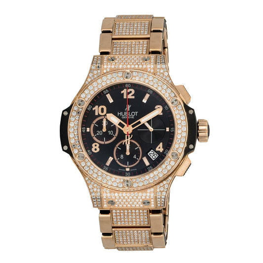 Hublot Big Bang Rose Gold With Pave Diamond 41mm Men's Watch 341.PX.1223.PX.2704