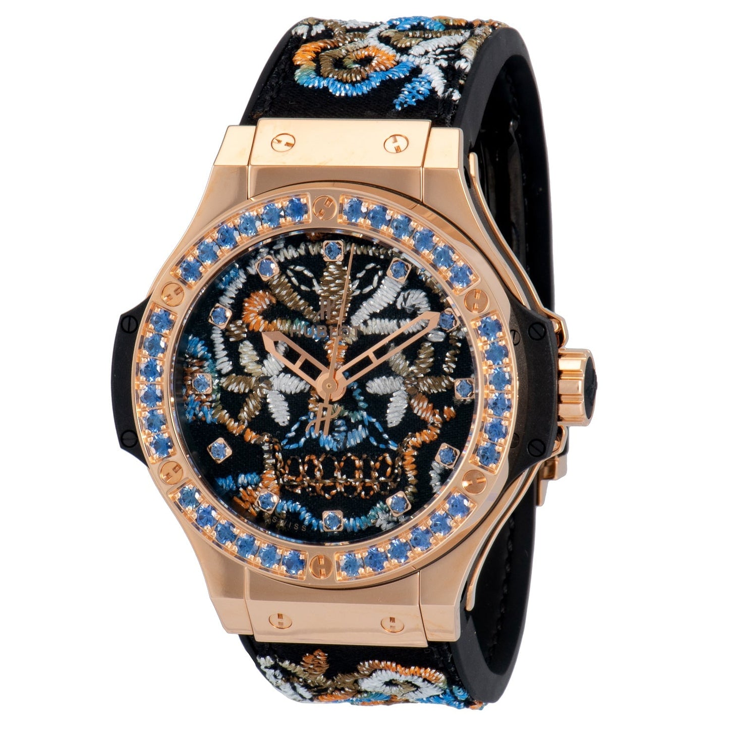 Hublot Big Bang Broderie Sugar Skull Gold Watch 343.PS.6599.NR.1201