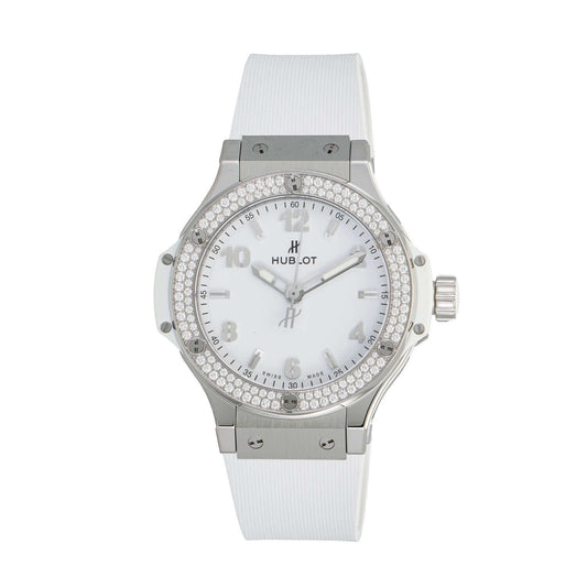 Hublot Big Bang Quartz 38mm Ladies' Watch Stainless Steel Diamond Bezel 361.SE.2010.RW.1104