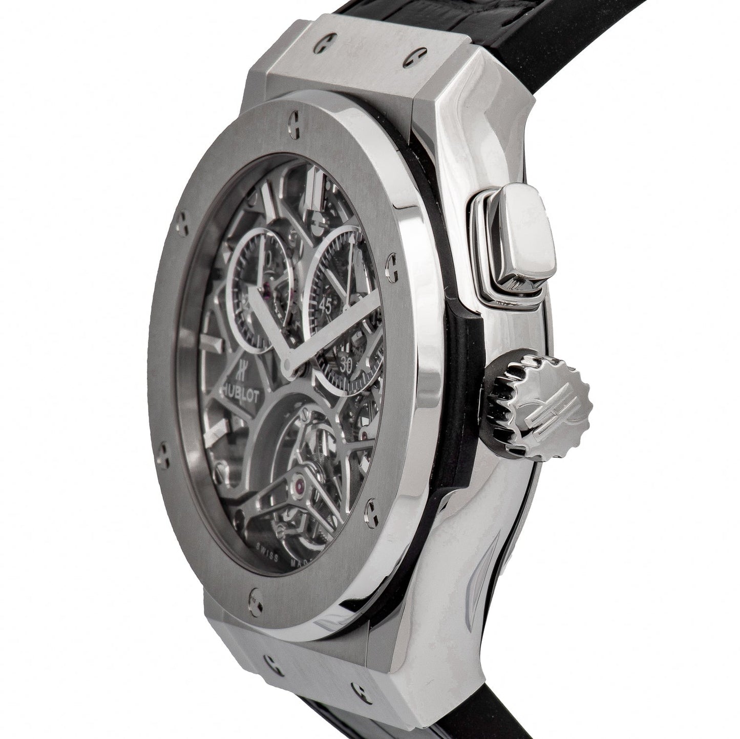 Hublot Tourbillon Skeleton Titanium Skeleton Dial Men's Watch 506.NX.0170.LR