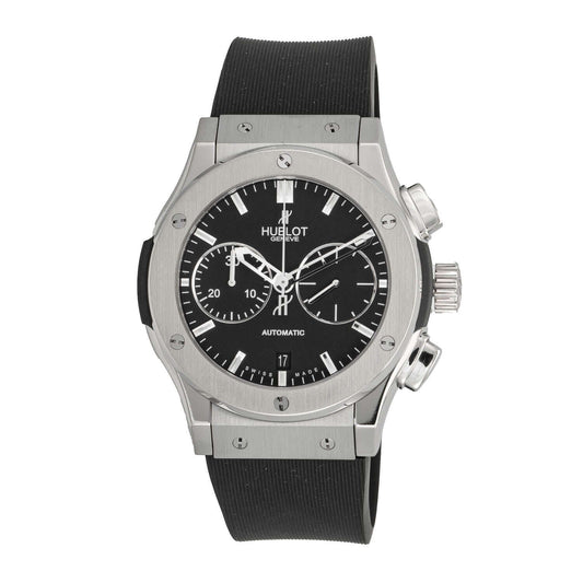 Hublot Classic Fusion Chronograph Black Dial, Titanium & Rubber 45mm 521.NX.1170.RX