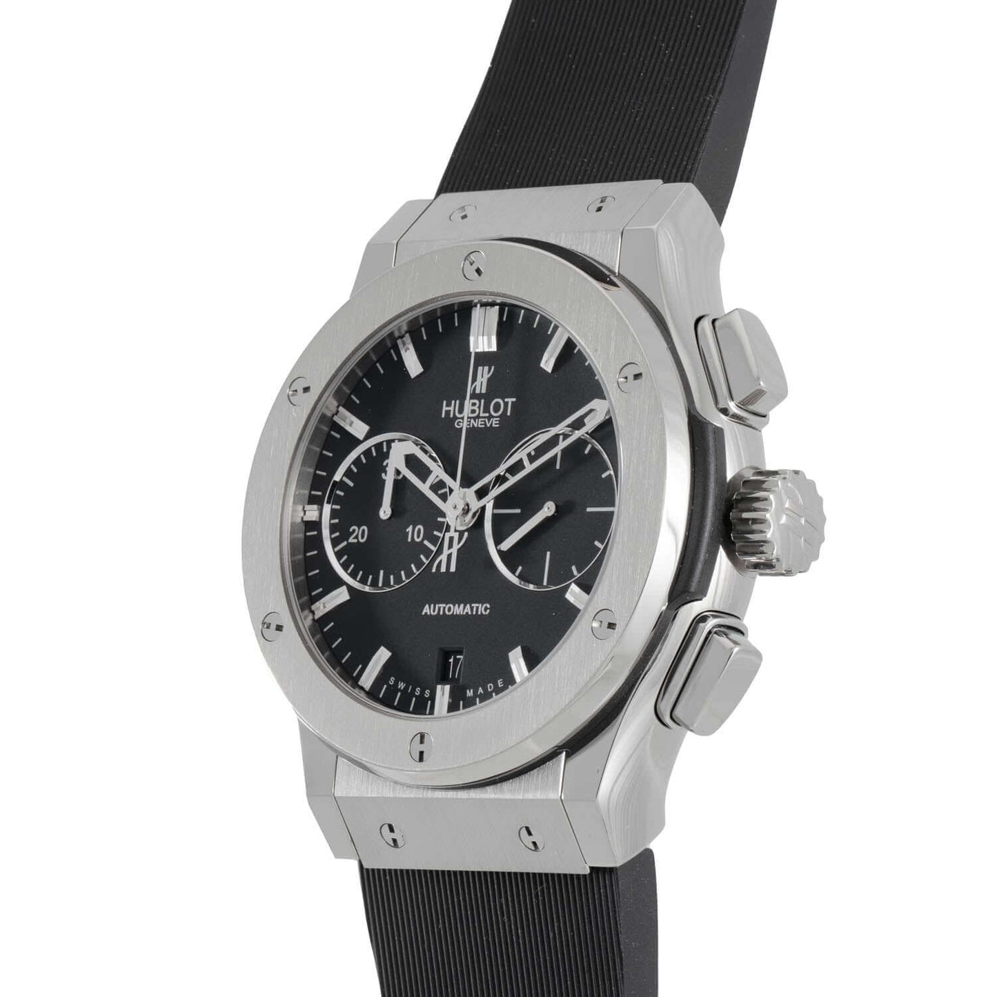 Hublot Classic Fusion Chronograph 521.NX.1170.RX Black Index Titanium & Rubber 45mm