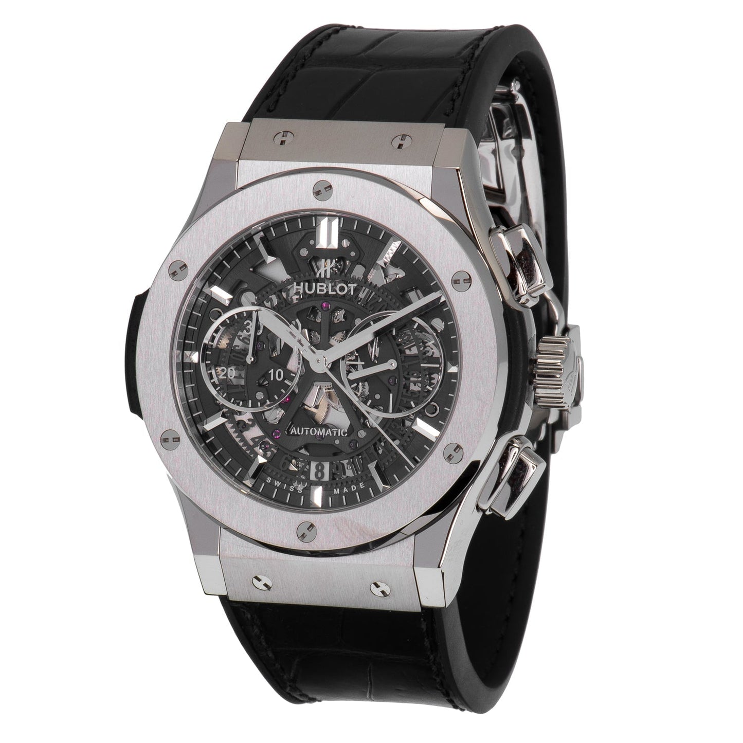 Hublot Classic Fusion Automatic Chronograph Skeleton Dial Men's Watch 525.NX.0170.LR