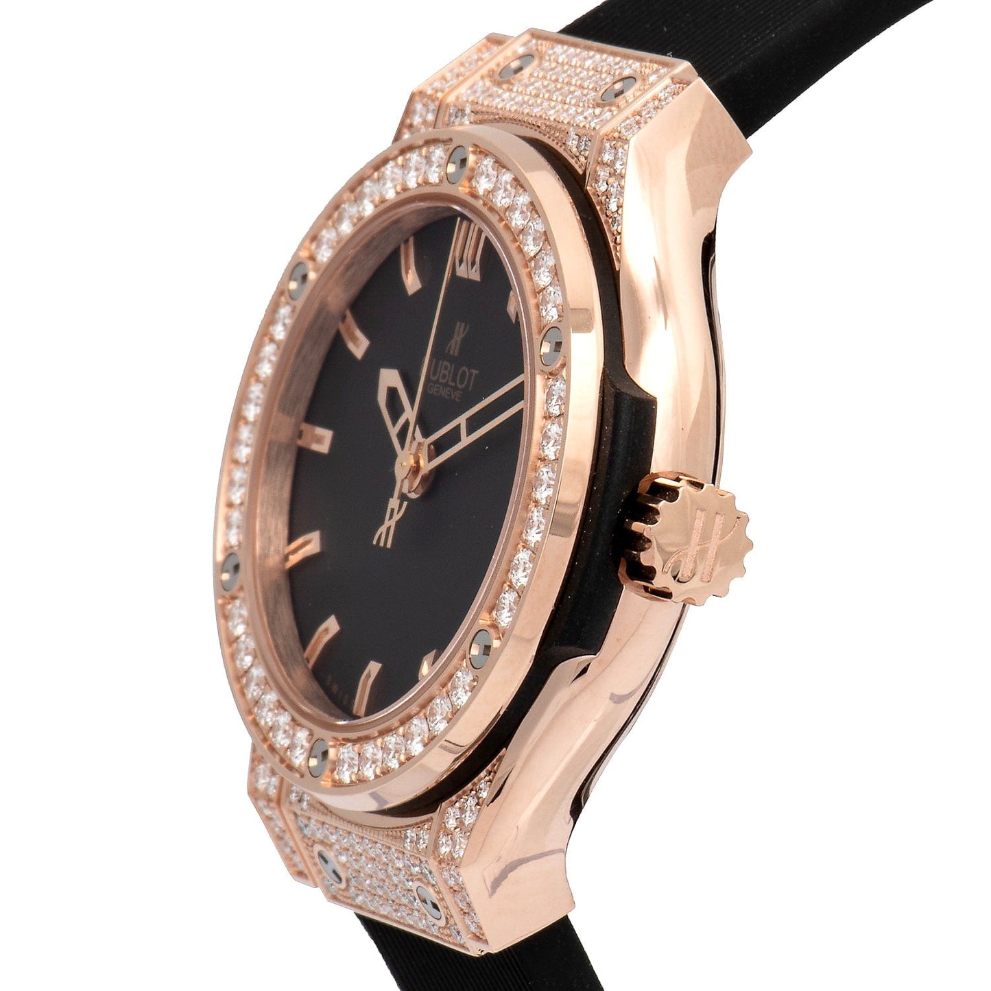 Hublot Classic Fusion Quartz Gold 33mm Ladies' Watch 581.OX.1180.RX.1704