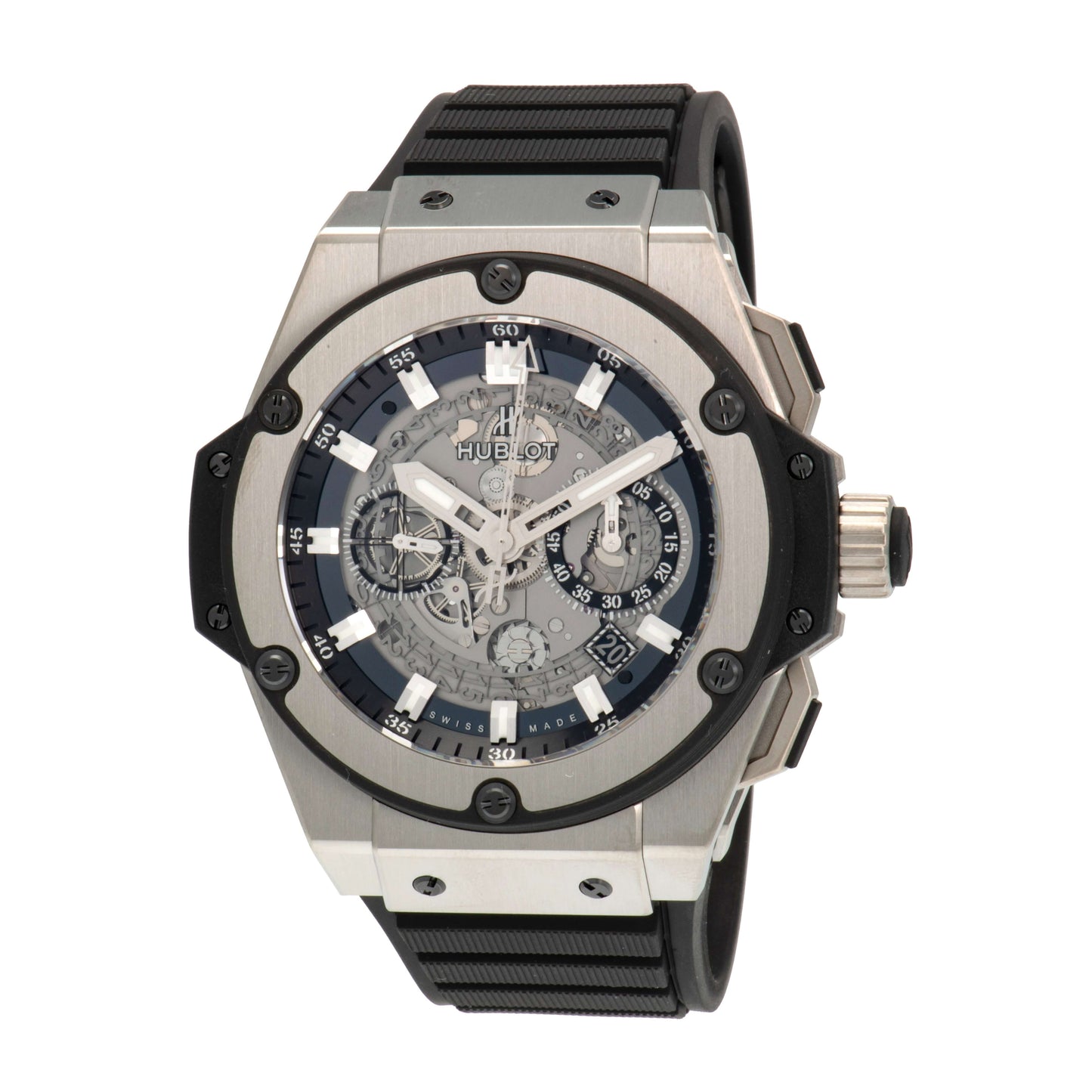 Hublot King Power Unico Skeleton Dial Titanium Men's Watch 701.NX.0170.RX