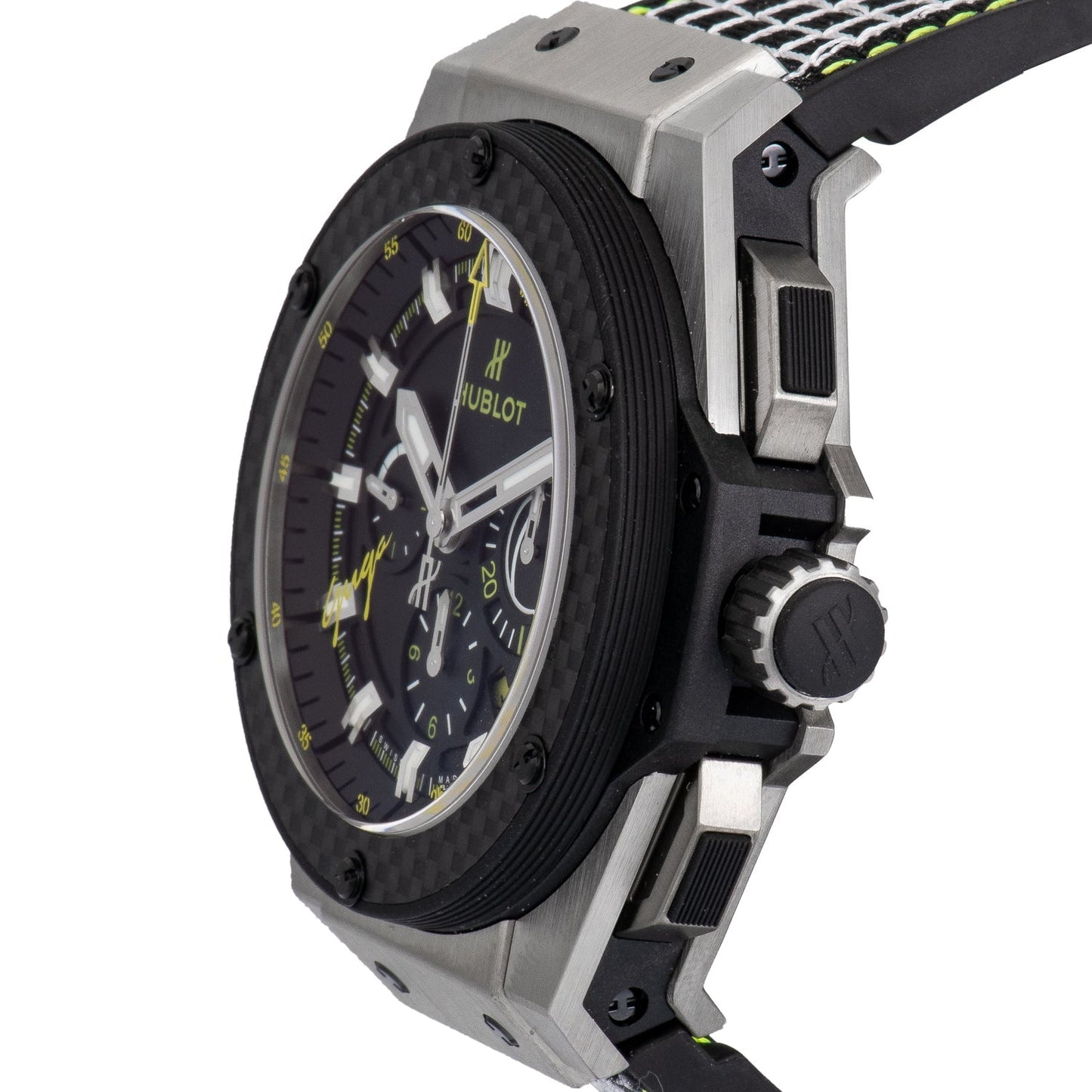 Hublot Big Bang King Power Guga Chronograph Automatic Black Dial 48mm Men's Watch 703.NQ.1129.NR.GUG13