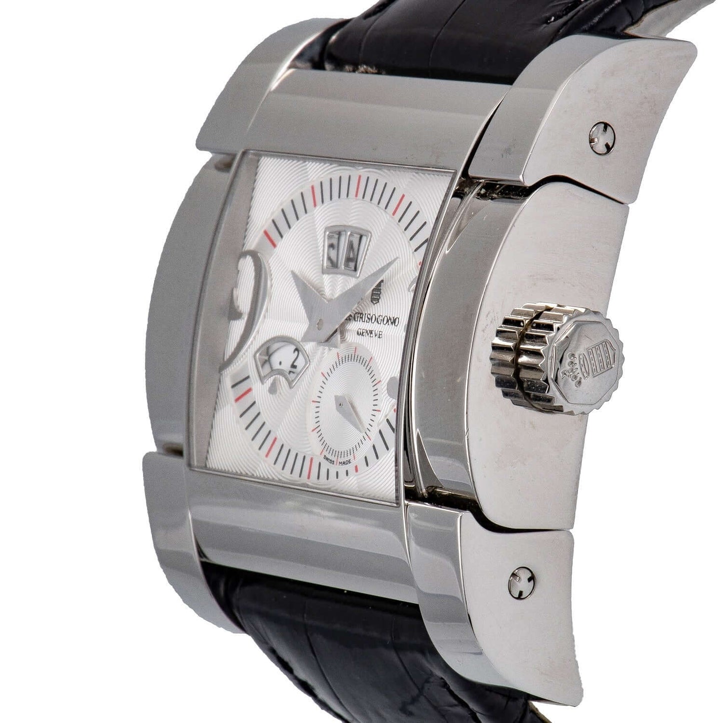 DE GRISOGONO Instrumento Novantatre N01 Silver Dial Men's Watch