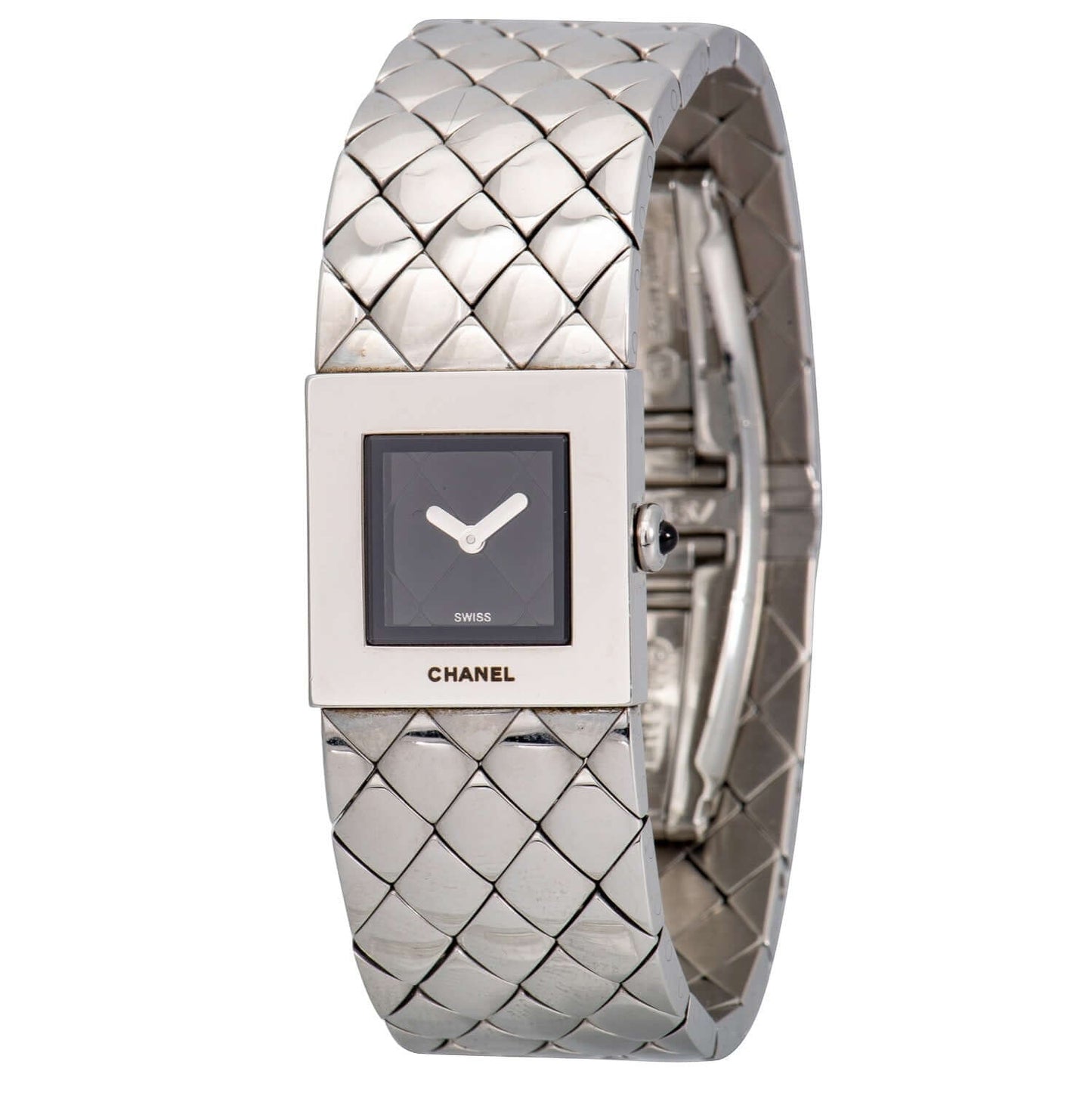 Chanel Silver Matelasse Quilted Acier Ladies' Watch H0009