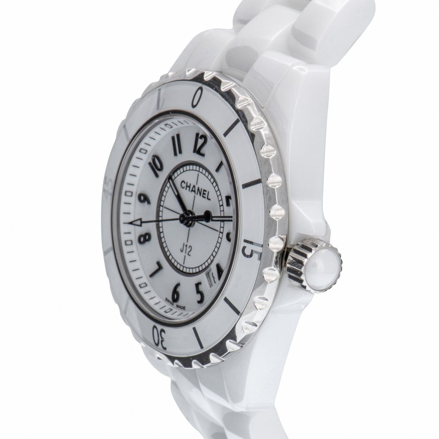 Chanel J12 White Ceramic Quartz Ladies' Watch H0968