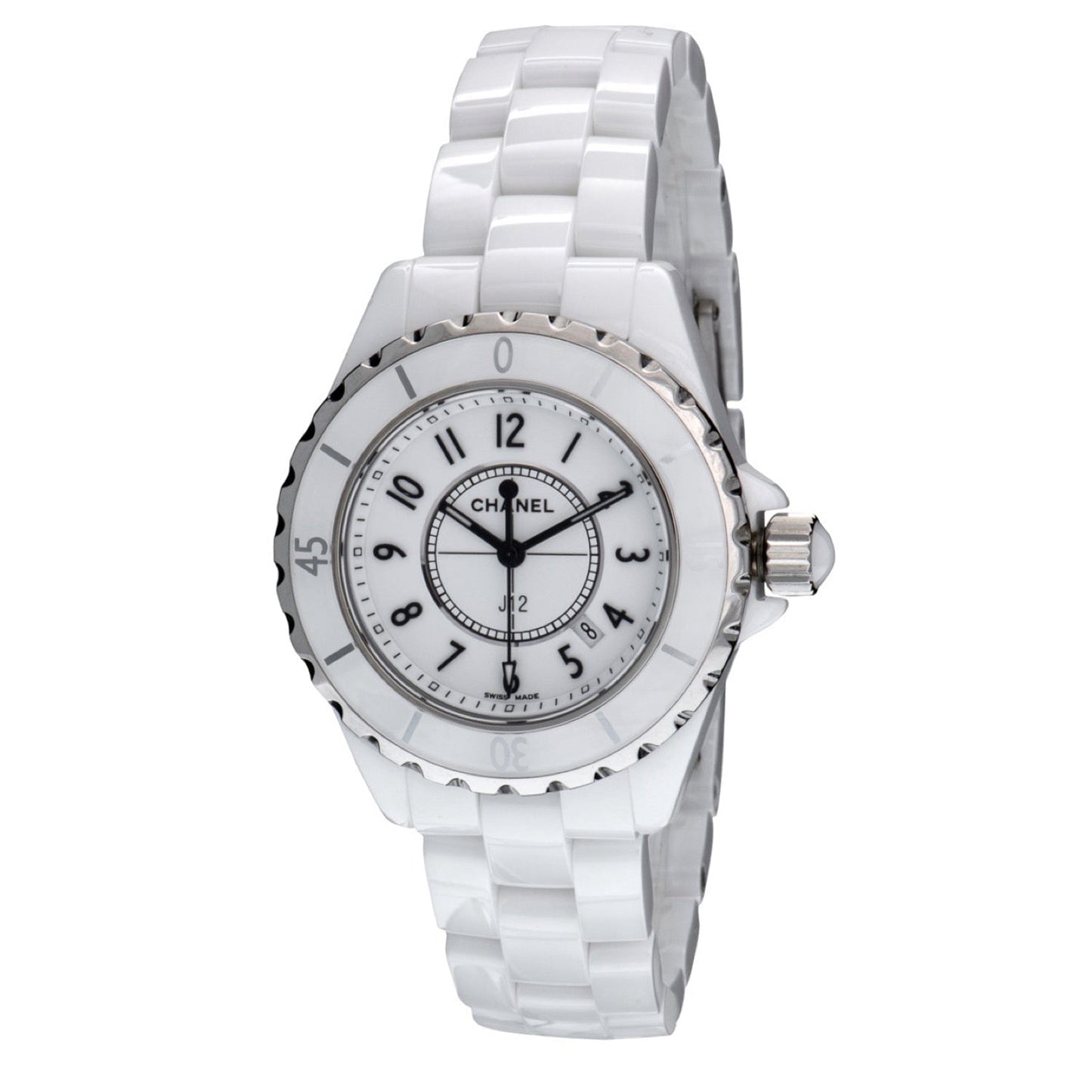 Chanel J12 White Ceramic Quartz Ladies' Watch H0968