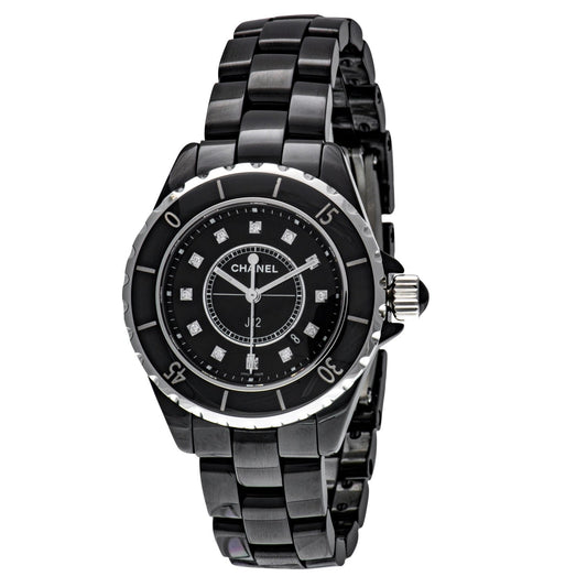 Chanel J12 Quartz Diamond Dial Ladies Watch H1625