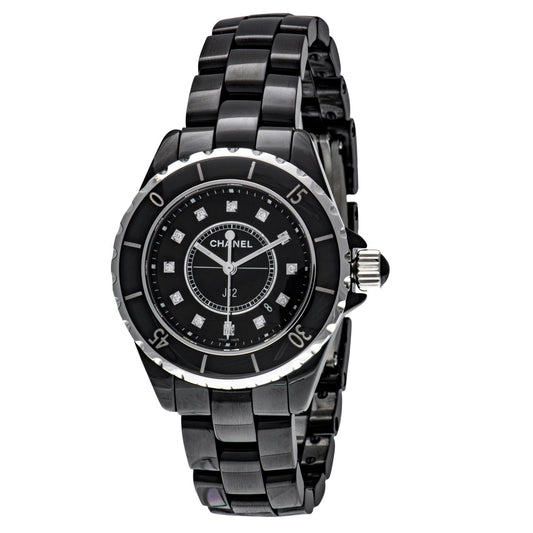 Chanel J12 Quartz Diamond Dial Ladies' Watch H1625