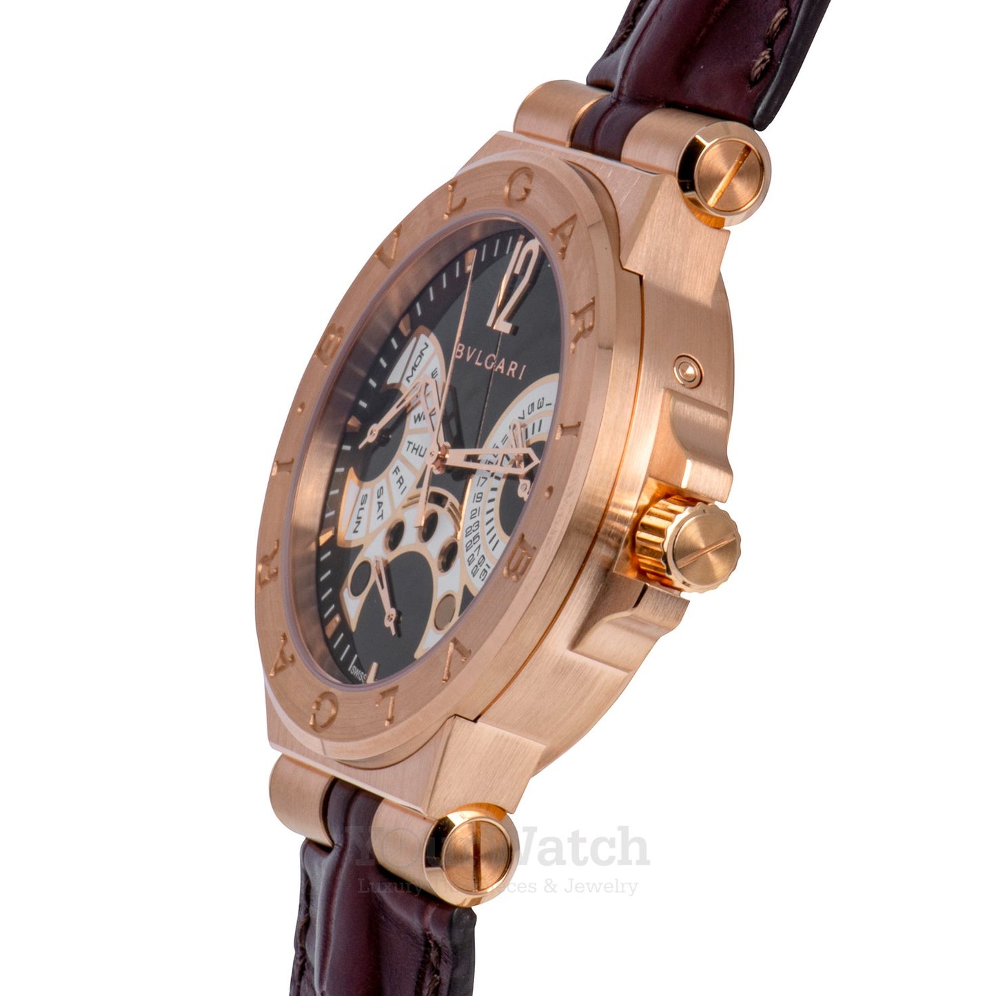 Bvlgari Diagono Day Date 42mm Men's Watch 102026