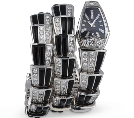 Bvlgari Serpenti Jewellery Sapphire Crystal Dial Ladies Watch 102112