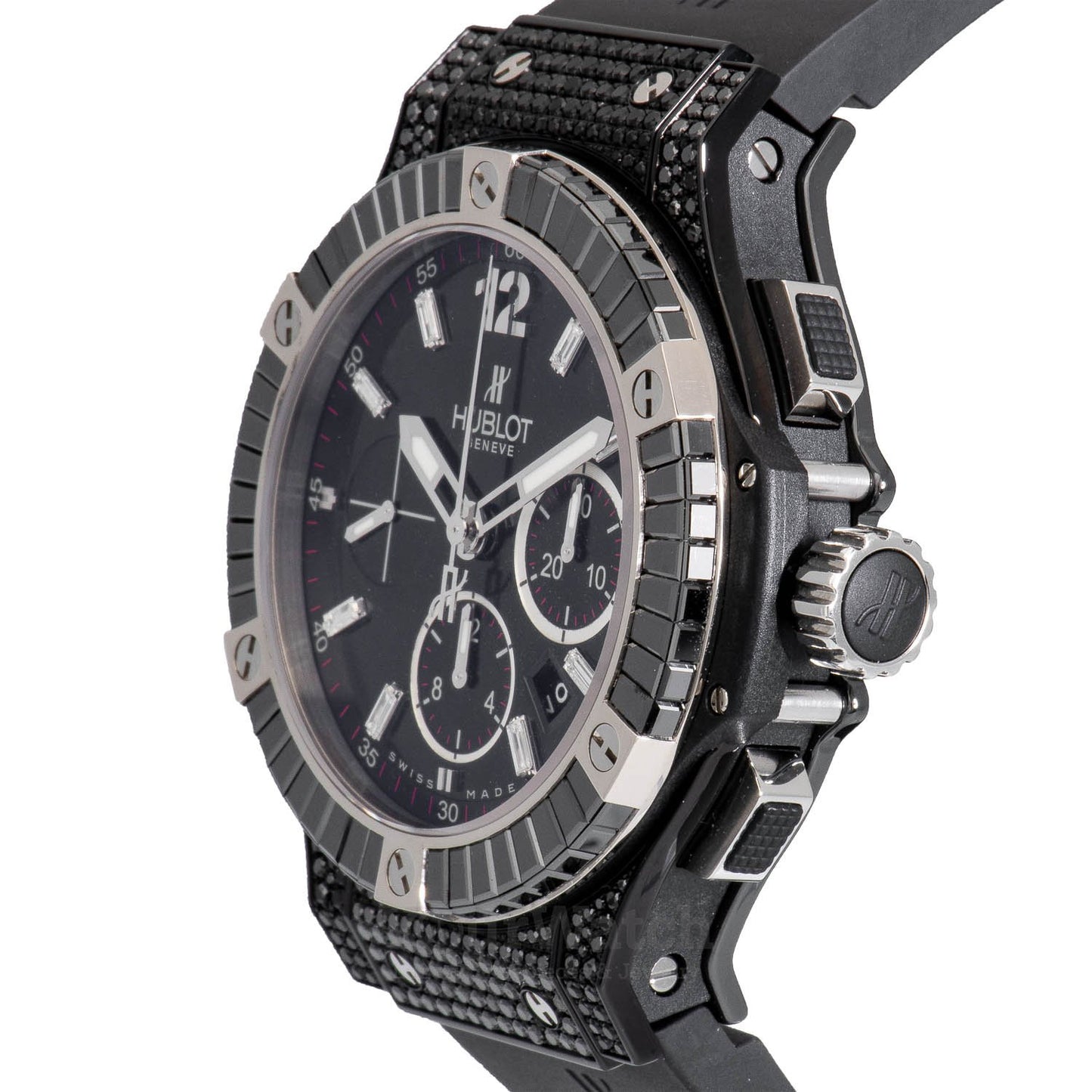 Hublot Big Bang Chronograph Automatic Diamond Black Dial Men's Watch 301.CD.1234.RX.8800
