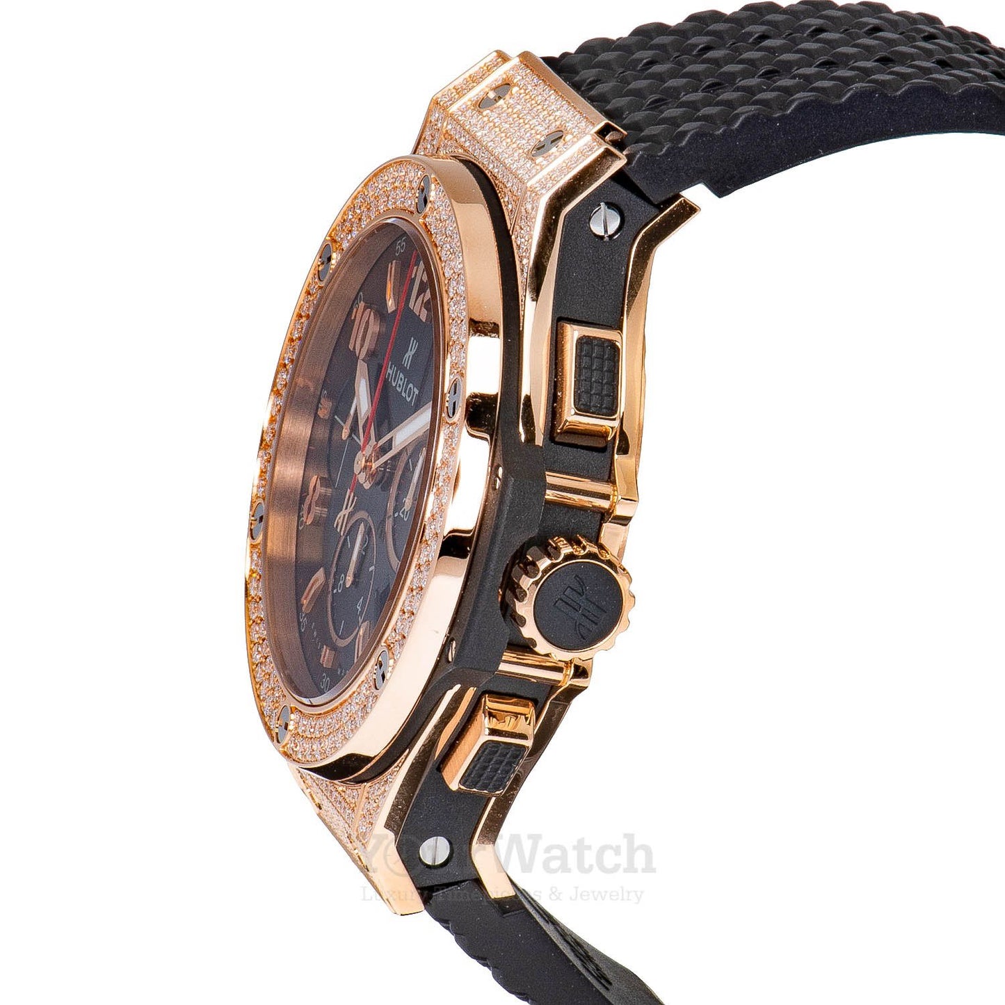 Hublot Big Bang Rose Gold With Diamonds 44mm Men's Watch 301.PX.130.RX.174