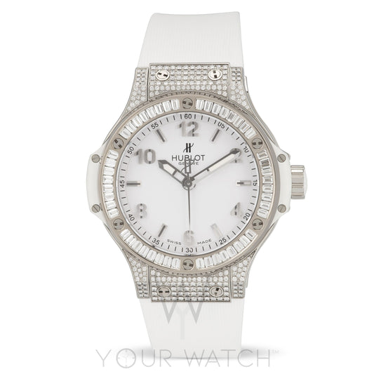 Hublot Big Bang Stainless Steel Diamond Bezel Quartz Women's Watch 361.SE.2010.RW.0904