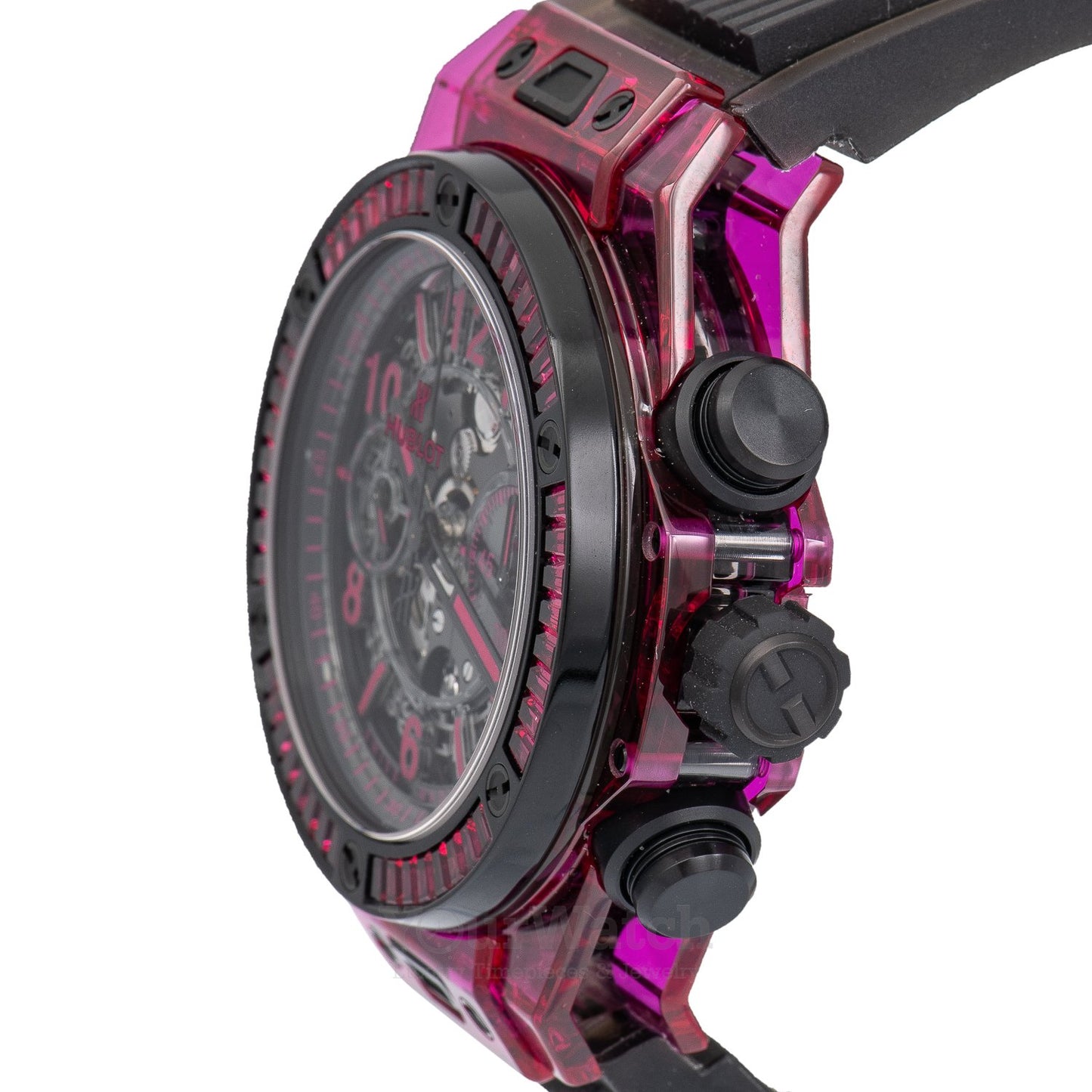 Hublot Big Bang Unico Red Sapphire Baguettes 45mm Mens Watch 411.JR.4901.RT.1902