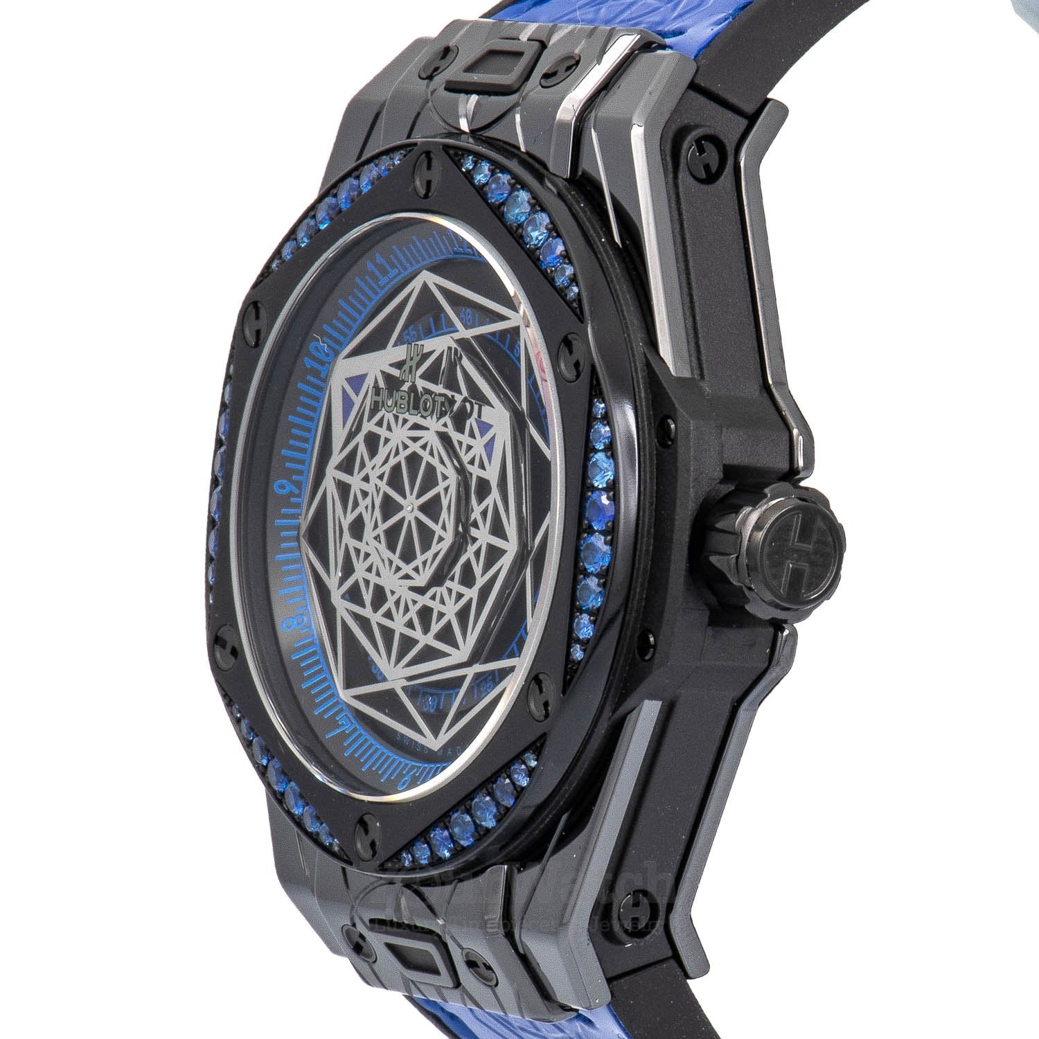 Hublot Big Bang Sang Bleu All Black Blue 39mm Men's Watch 465.CS.1119.VR.1201.MXM18