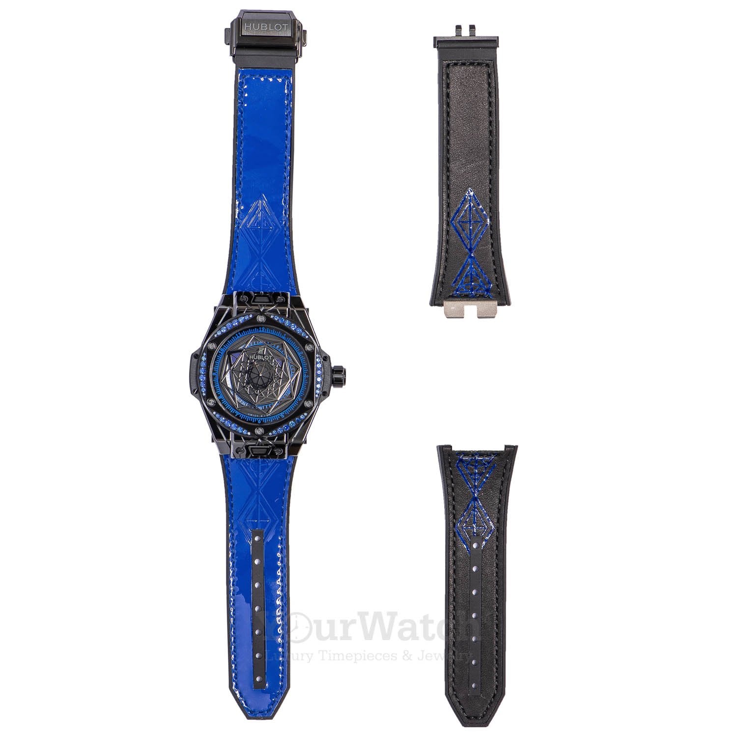 Hublot Big Bang Sang Bleu All Black Blue 39mm Men's Watch 465.CS.1119.VR.1201.MXM18