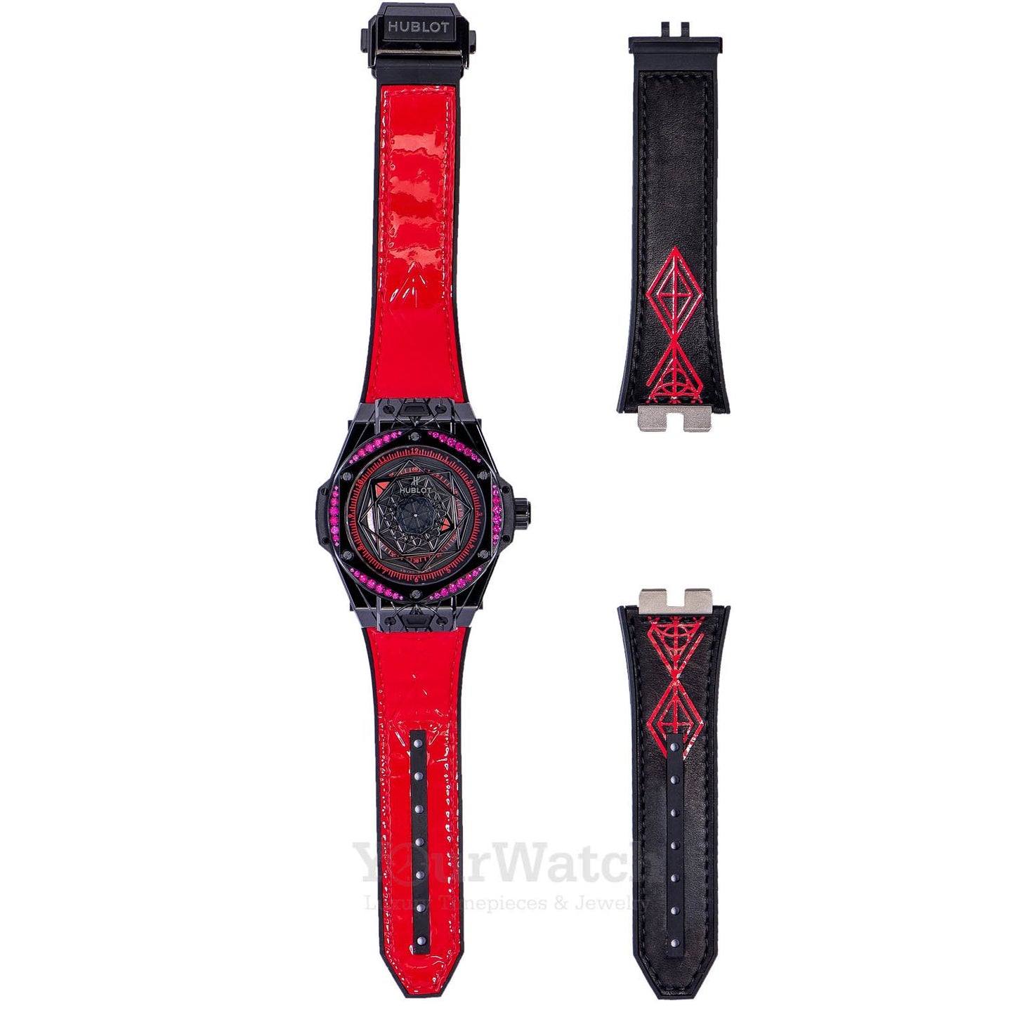 Hublot Big Bang Sang Bleu All Black Red 39mm Ladies's Watch 465.CS.1119.VR.1202.MXM18