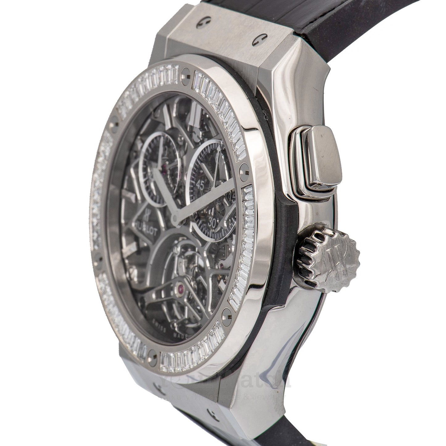 Classic Fusion Tourbillon Chronograph Skeleton Baguettes 45mm Mens Watch 506.NX.0170.LR.1904