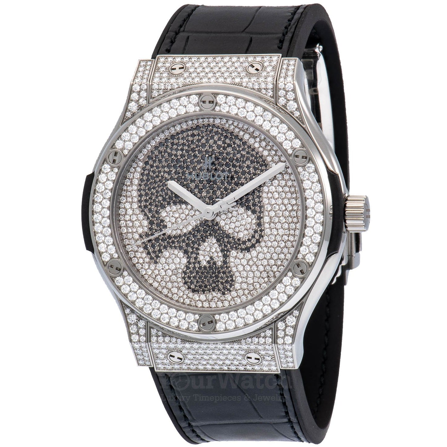 Classic Fusion Titanium Skull Full Pave 45mm Men's Watch 511.NX.9000.LR.1704.SKULL