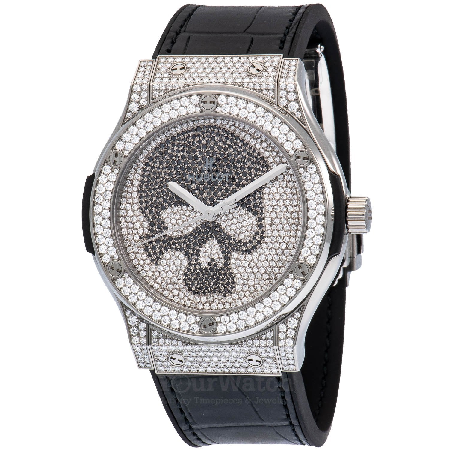 Classic Fusion Titanium Skull Full Pave 45mm Men's Watch 511.NX.9000.LR.1704.SKULL