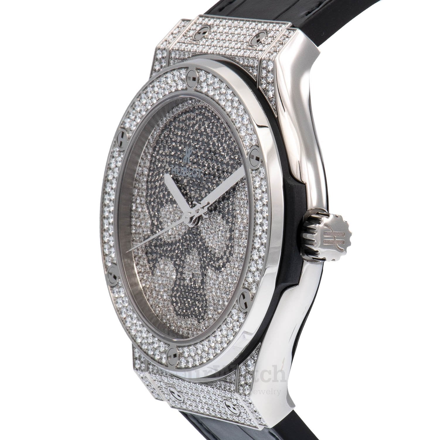 Classic Fusion Titanium Skull Full Pave 45mm Men's Watch 511.NX.9000.LR.1704.SKULL