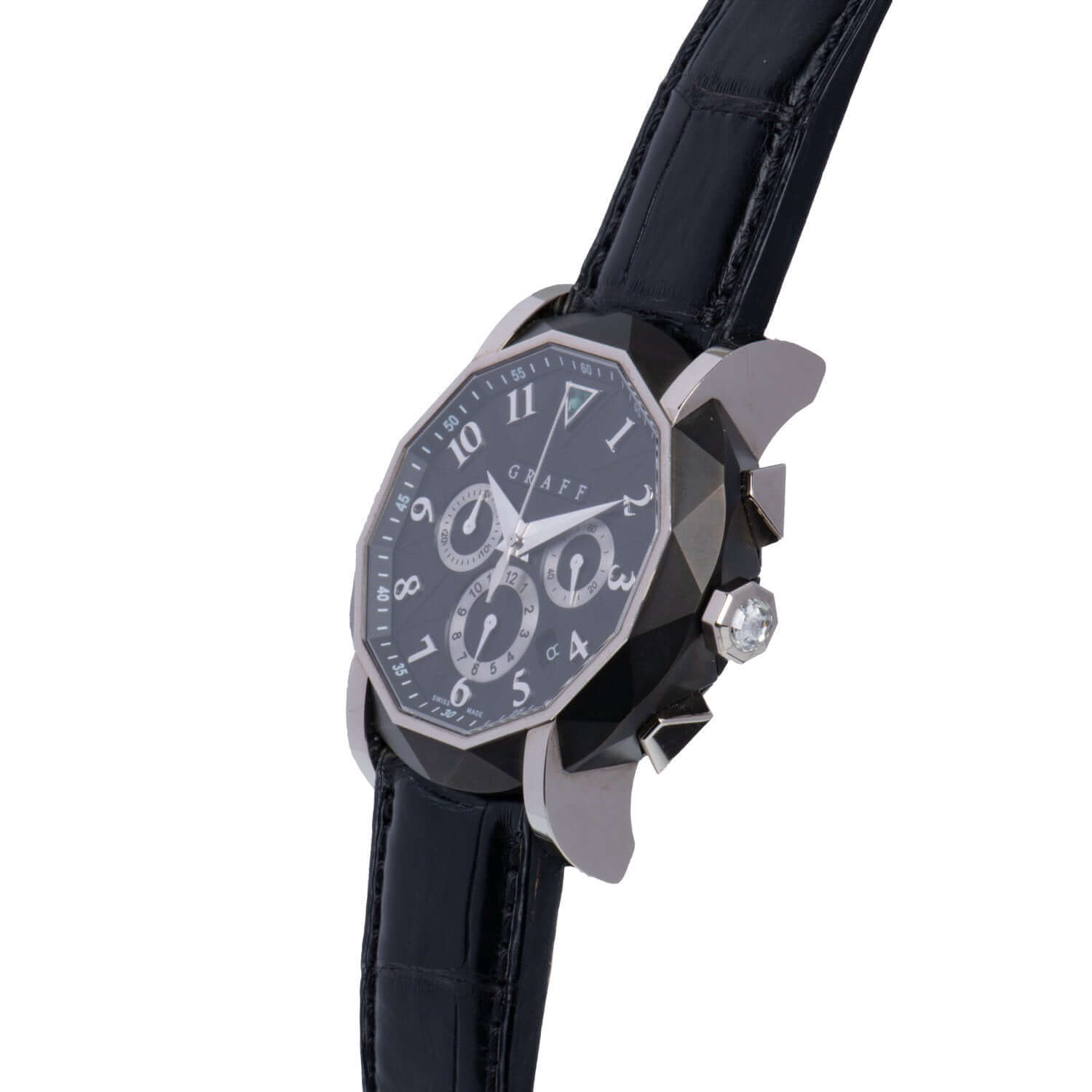 Graff Chronograph Automatic Mens Watch CG45DLCWGB