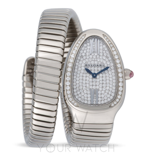 Bvlgari Serpenti Tubogas Diamond Pave Dial Ladies Watch 102005