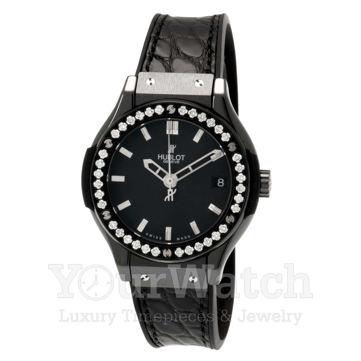 Hublot Classic Fusion Quartz Ceramic 33mm Ladies Watch 581.CM.1170.LR.1104