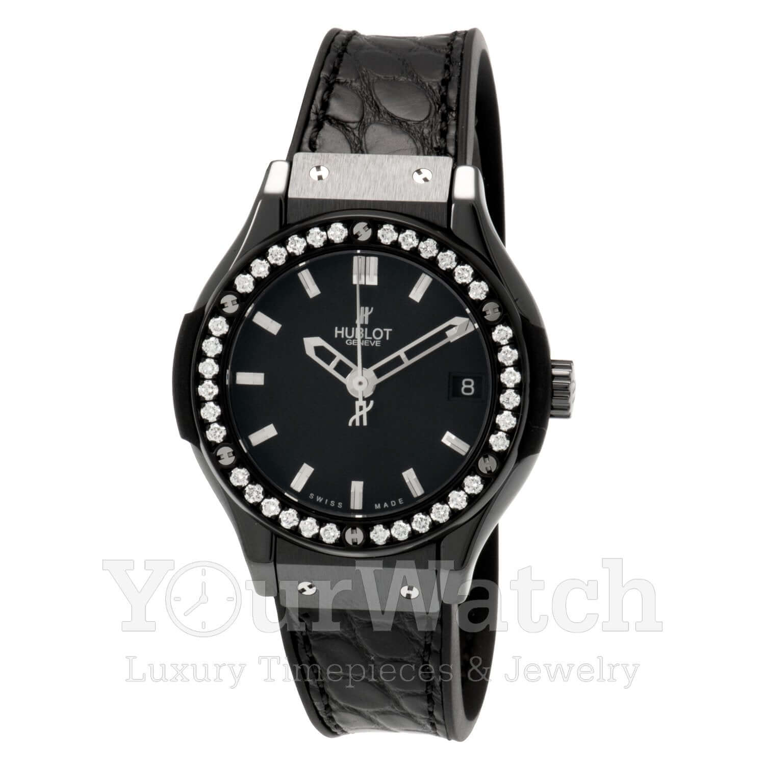 Hublot Classic Fusion Quartz Ceramic 33mm Ladies Watch 581.CM.1170.LR.1104