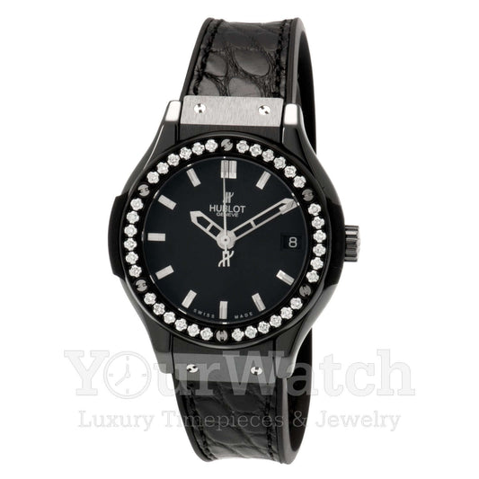 Hublot Classic Fusion Quartz Ceramic 33mm Ladies Watch 581.CM.1170.LR.1104