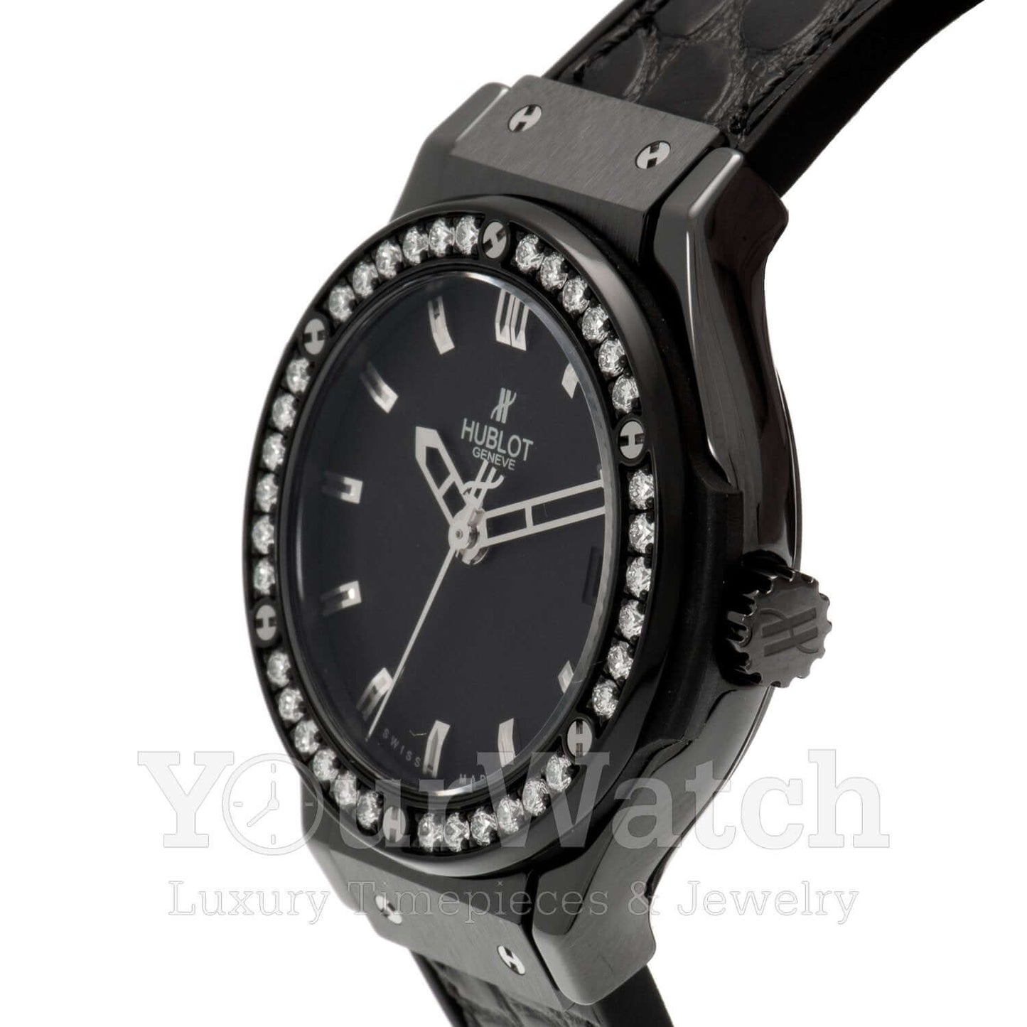 Hublot Classic Fusion Quartz Ceramic 33mm Ladies Watch 581.CM.1170.LR.1104