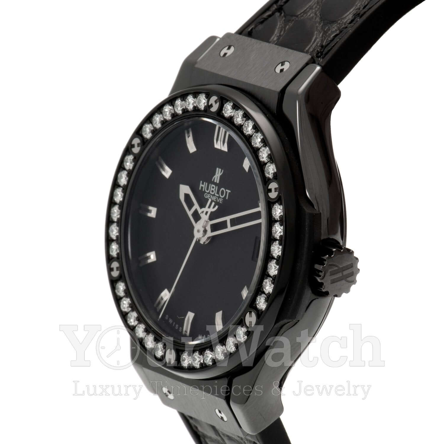 Hublot Classic Fusion Quartz Ceramic 33mm Ladies Watch 581.CM.1170.LR.1104