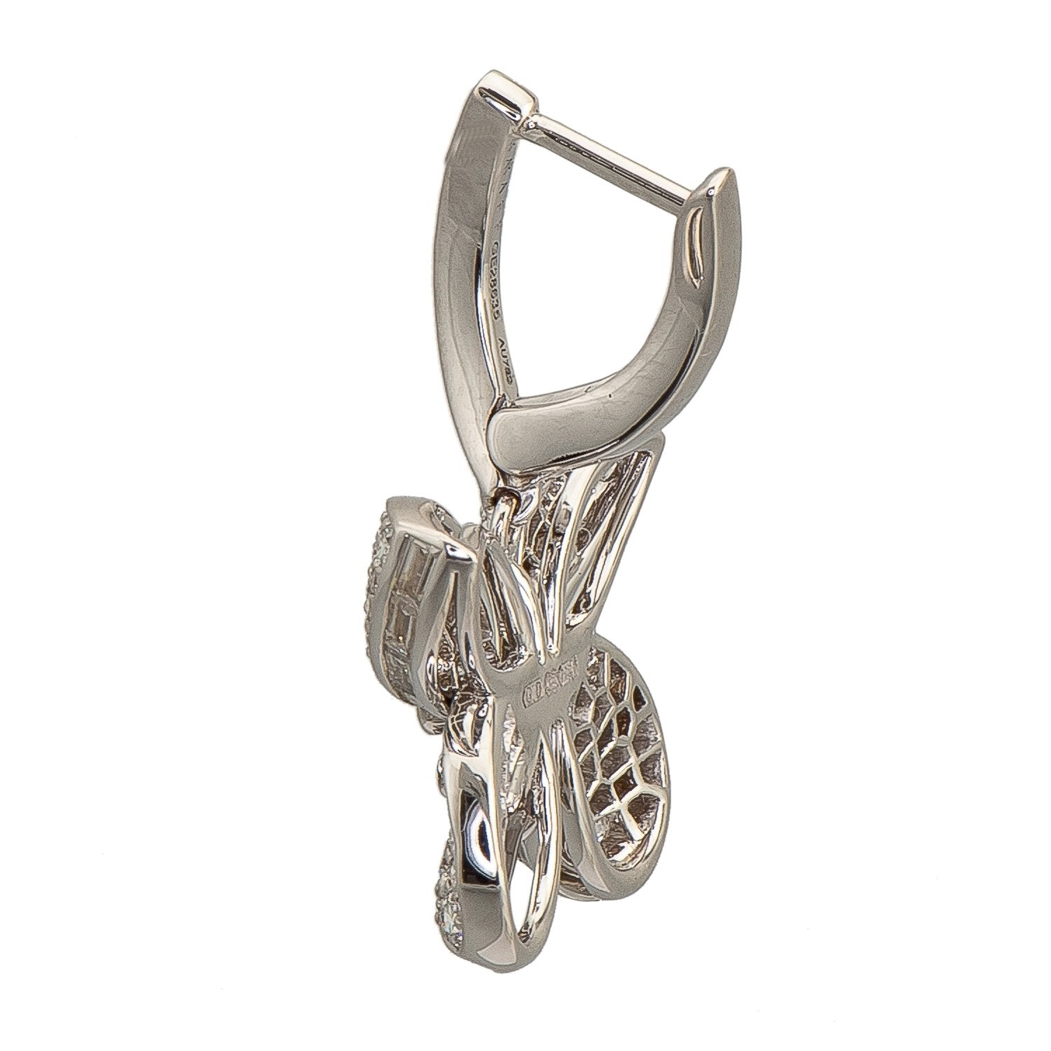 Graff Baby Princess Butterfly Earrings With Pave Diamonds