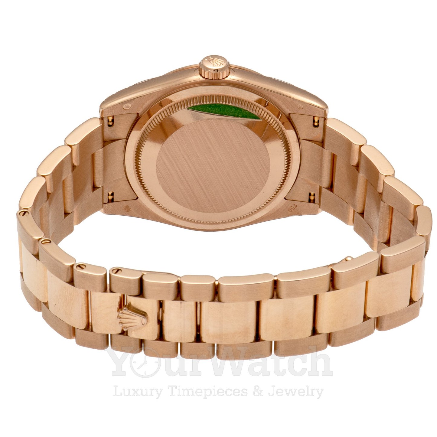 Rolex 118205 Day Date Everose Gold White Dial 36mm Watch