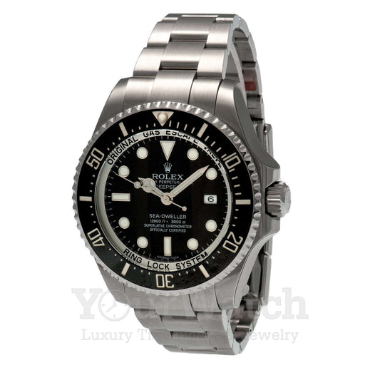 Rolex Sea Dweller Stainless Steel Black Dial 43mm Mens Watch